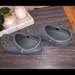 Dark grey crocs size 8